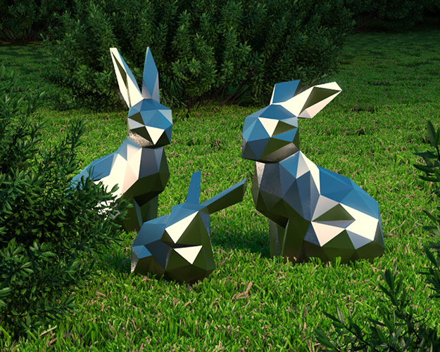 Арт-объект «Кролики»